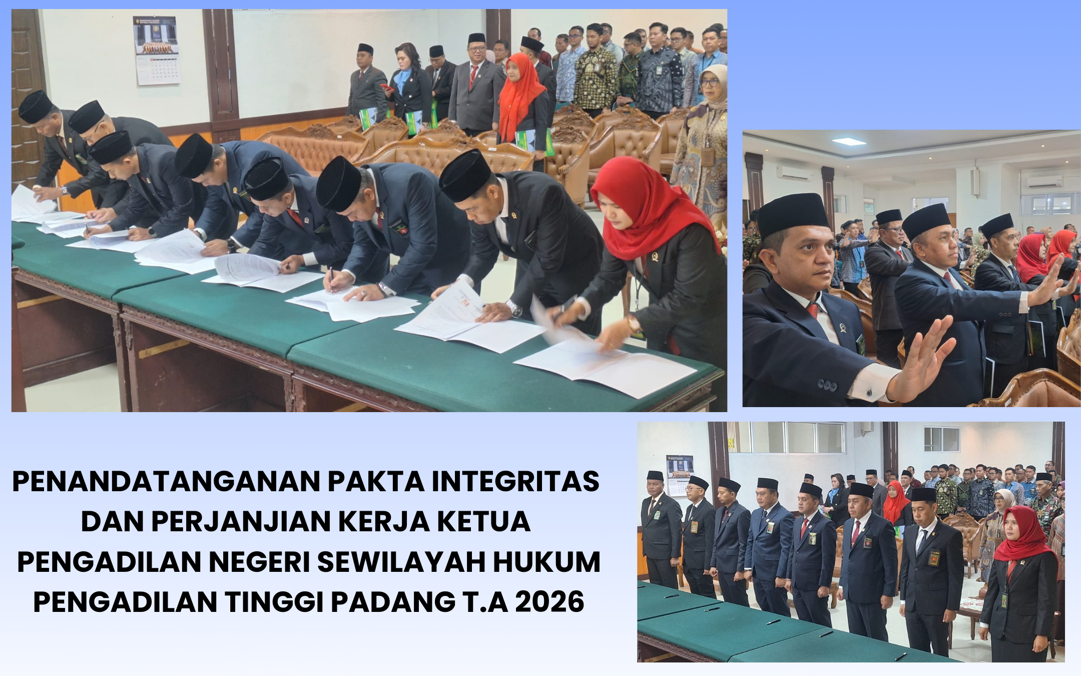 Pembacaan dan Penandatanganan Pakta Integritas dan Perjanjian Kinerja Ketua Tahun 2026