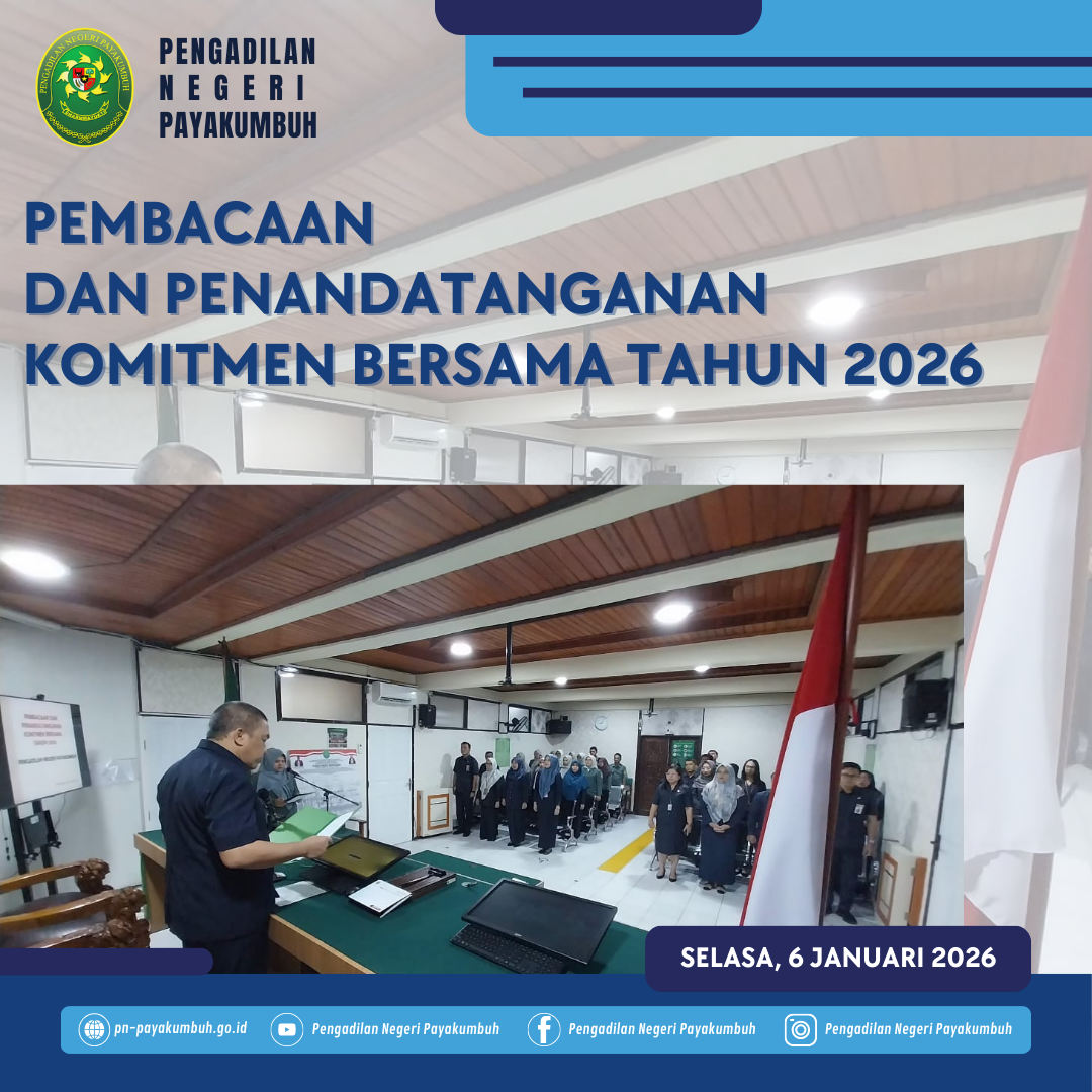 Pembacaan dan Penandatanganan Komitmen Bersama Tahun 2026