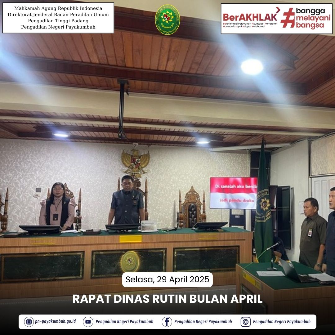 Rapat Dinas Rutin April 2025