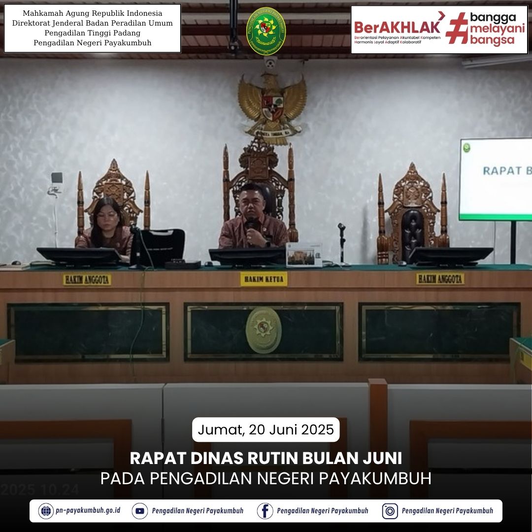 Rapat Dinas Rutin Juni 2025