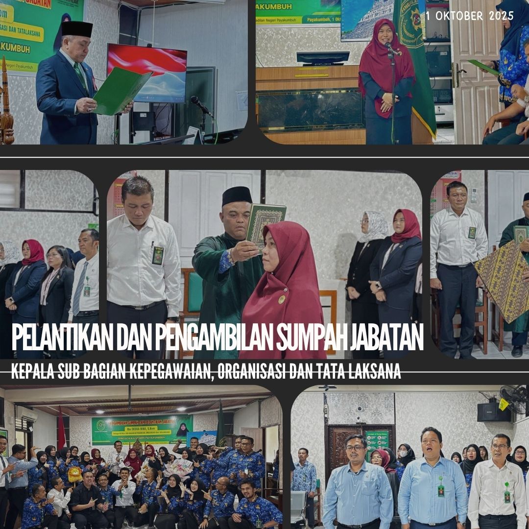 Pelantikan dan Pengambilan Sumpah Jabatan Pegawai