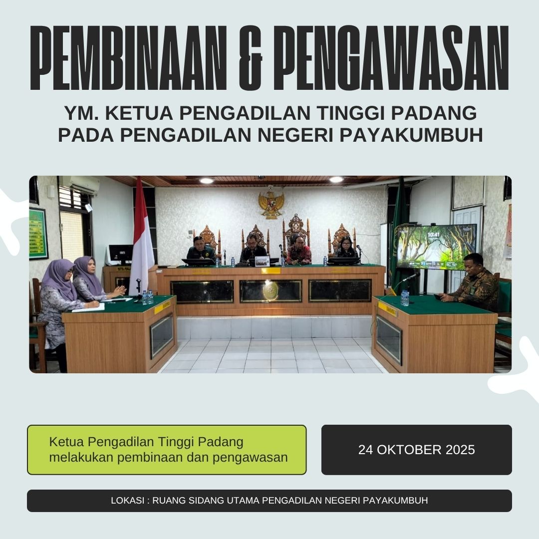 Pengawasan dan Pembinaan oleh YM KPT Padang