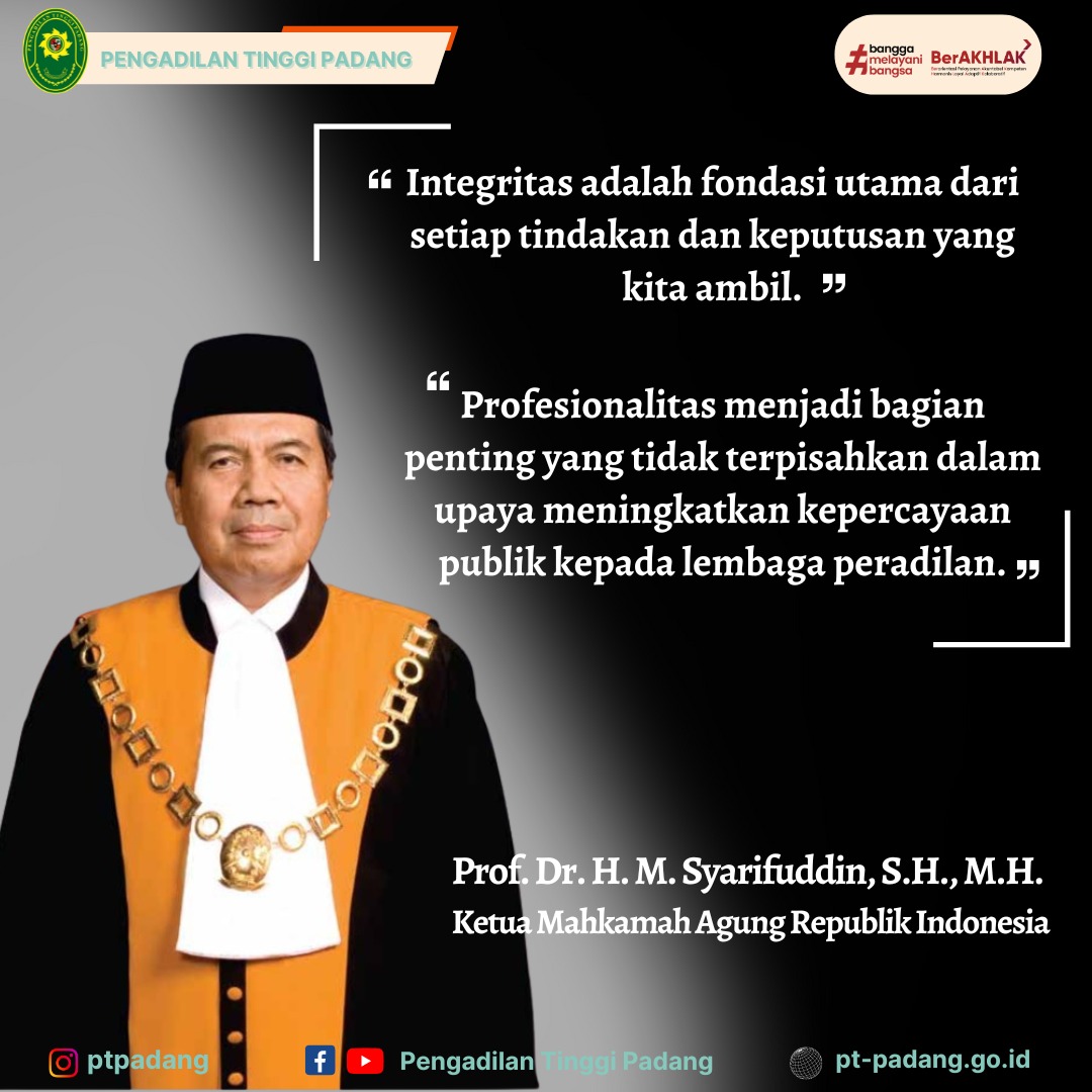 Pesan Ketua Mahkamah Agung Republik Indonesia