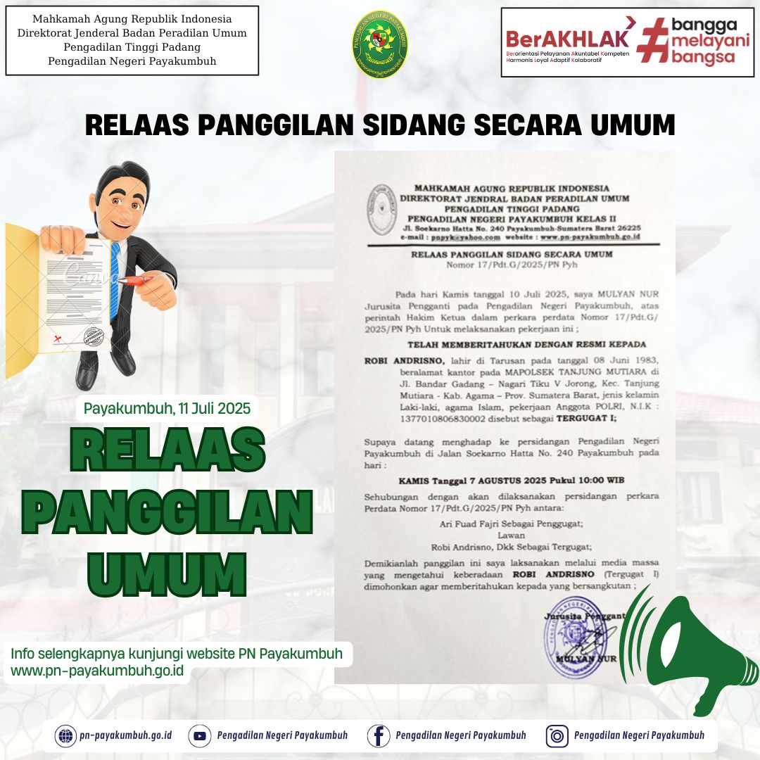 relaas-panggilan-umum