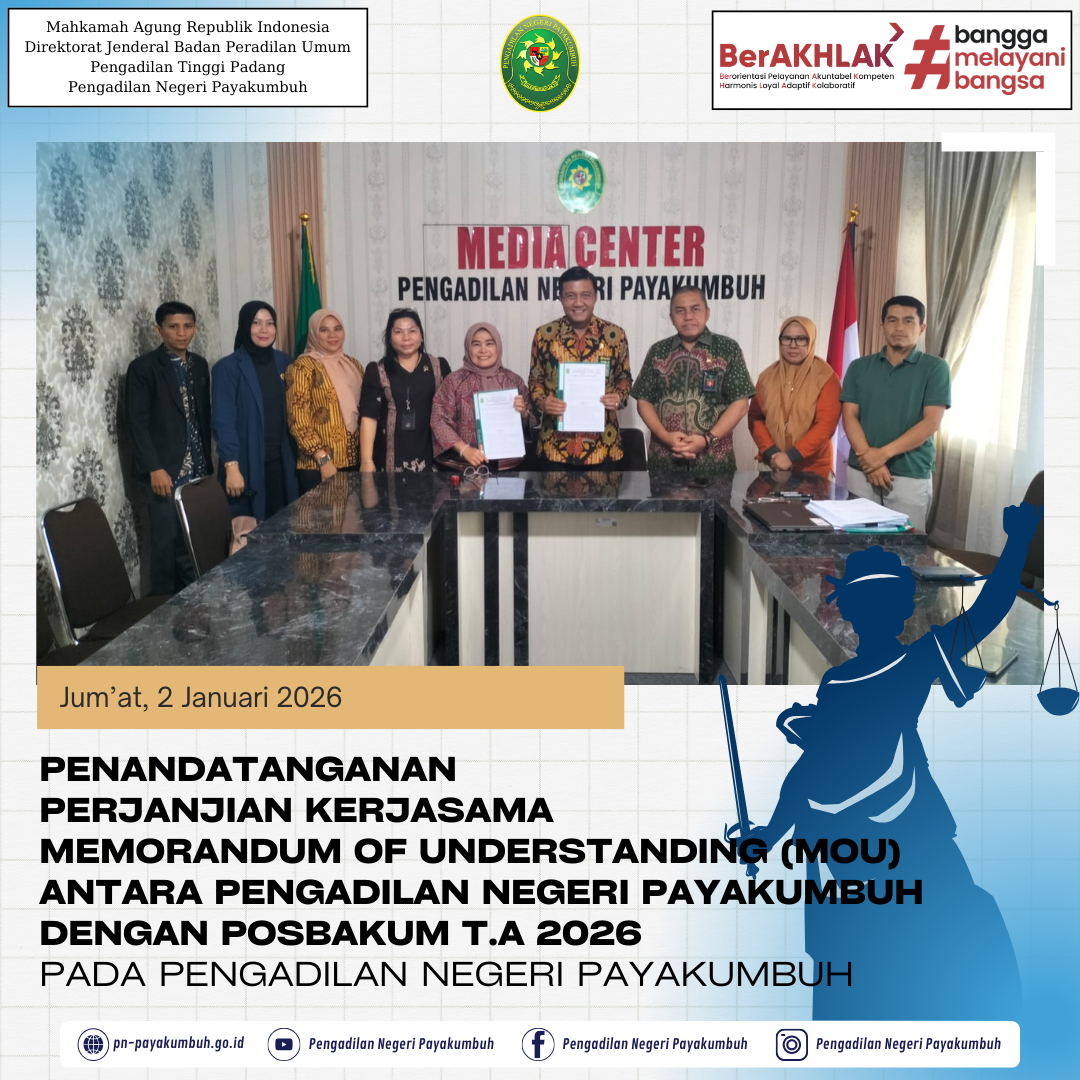 Penandatanganan MoU dengan POSBAKUM